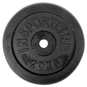 Liatinové závažie inSPORTline Castblack 20 kg 30 mm odhadovaná cena: 46.9 EUR
