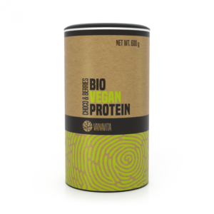 VanaVita BIO Vegan Protein 600 g čokoláda & bobule odhadovaná cena: 25.95 EUR