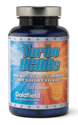 Turbo BCAAs – Goldfield 120 kaps. odhadovaná cena: 33,90 EUR