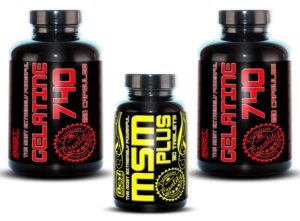1+1 Zadarmo: Gelatine 740 + MSM od Best Nutrition 250kaps + 250kaps + 120tbl odhadovaná cena: 31,90 EUR