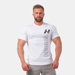 NEBBIA Pánske tričko Vertical Logo biele  L odhadovaná cena: 37.95 EUR