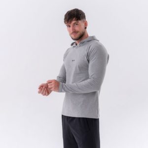 NEBBIA Pánske Tričko Long-Sleeve Hoodie Light Grey  XLXL odhadovaná cena: 42.95 EUR