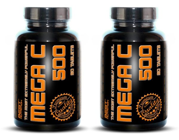 1+1 Zadarmo: Mega C 500 + šípky od Best Nutrition 90 tbl. + 90 tbl. odhadovaná cena: 12,90 EUR