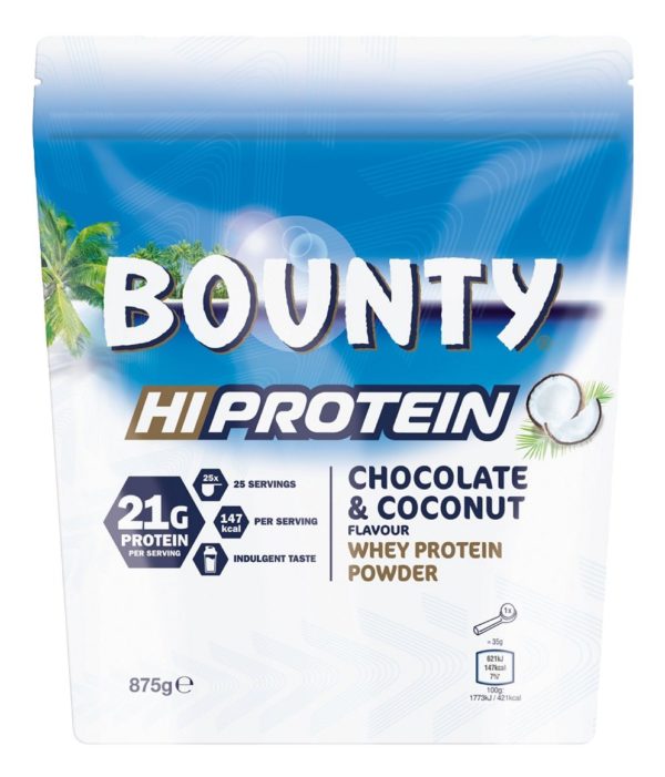 Bounty Hi Protein Powder – Mars 875 g Chocolate Coconut odhadovaná cena: 33,90 EUR