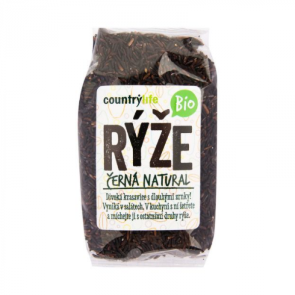 Country Life BIO Ryža čierna 500 g odhadovaná cena: 3.95 EUR