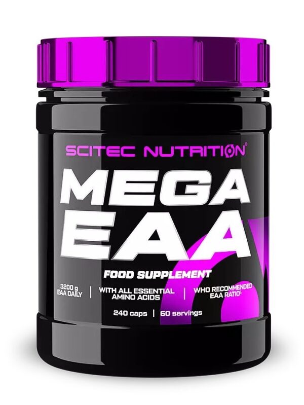 Mega EAA – Scitec Nutrition 240 kaps. odhadovaná cena: 23,90 EUR