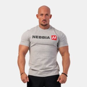 NEBBIA Pánske tričko Red “N“ svetlo sivé  XL odhadovaná cena: 36.95 EUR