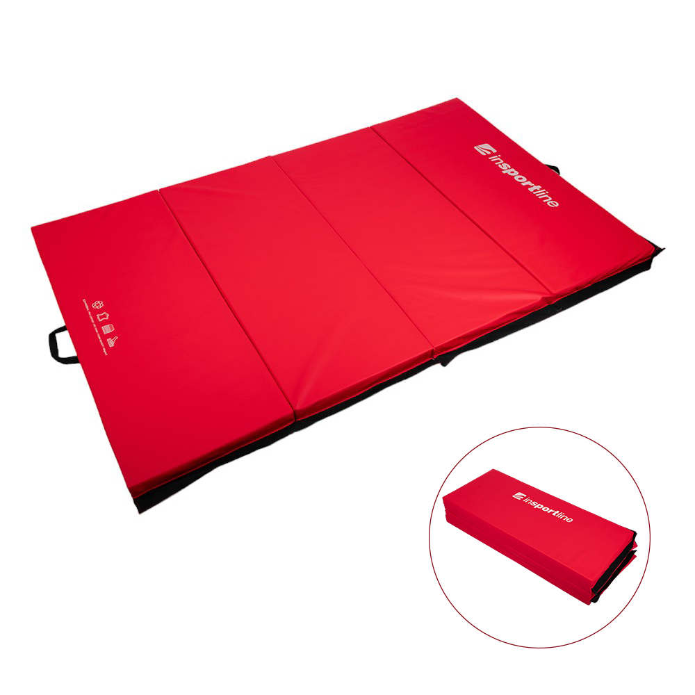 Skladacia gymnastická žinenka inSPORTline Kvadfold 200x120x5 cm červená odhadovaná cena: 74.9 EUR
