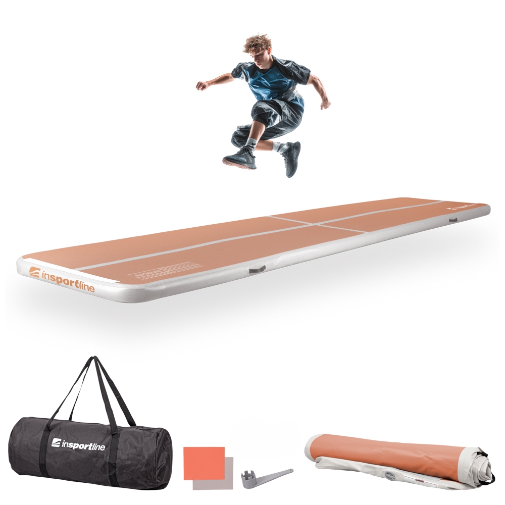 Airtrack inSPORTline Airstunt 500x100x10 cm mocha mousse odhadovaná cena: 209.9 EUR