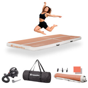 Airtrack inSPORTline Airstunt 300x100x10 cm mocha mousse s elektrickou pumpou odhadovaná cena: 149.9 EUR