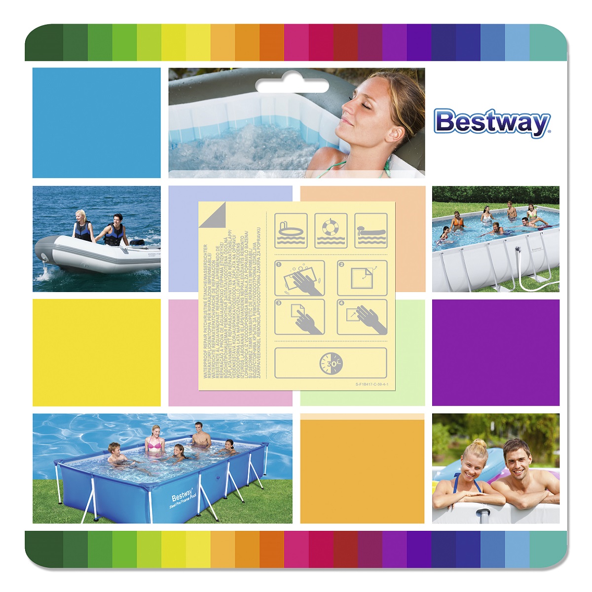 Samolepiace záplaty na člny a bazény BESTWAY odhadovaná cena: 1.4 EUR