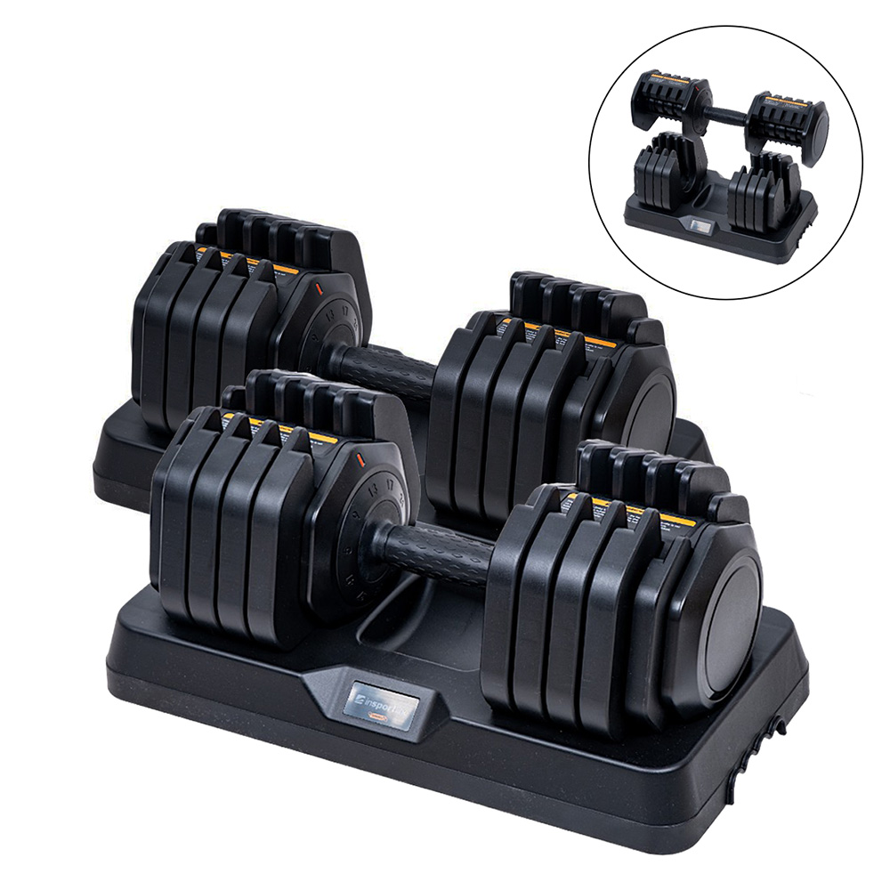 Súprava nastaviteľných jednoručných činiek inSPORTline DuraBell® 2x 5-41 kg odhadovaná cena: 369.9 EUR