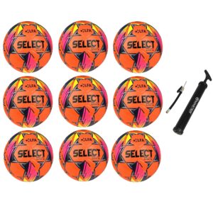 Výhodný akčný set – 9x Futbalová lopta SELECT FB Brillant Super TB SK Chance Liga 2024/25 5 oranžový-modrý odhadovaná cena: 615.8 EUR