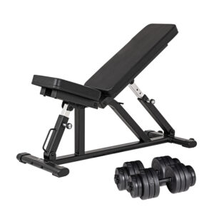 Nakladací činkový set s lavicou inSPORTline CEM 2x 3-20kg odhadovaná cena: 329.9 EUR