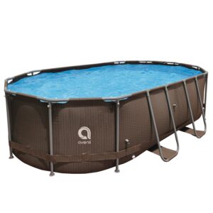 Bazén ovál Steel Super Rattan AVENLI 427 x 275 x 100 cm odhadovaná cena: 325 EUR