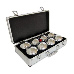 Petanque sada MASTER 8 chrómovaných gulí F.I.P.J.P. v hliníkovom kufri odhadovaná cena: 41.4 EUR