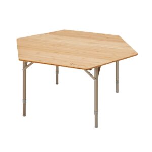 Kempingový stôl KING CAMP Bamboo Color šesťstranný odhadovaná cena: 202 EUR
