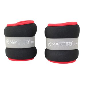 Kondičná záťaž na zápästie a nohy MASTER 2 x 0,5 kg – neopren odhadovaná cena: 5.8 EUR