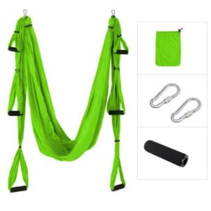 Aerial Yoga – záves na jógu MASTER Hammock s príslušenstvom – zelený odhadovaná cena: 70 EUR