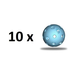 Florbalová loptička TRIX IFF – azúrová – 10 ks odhadovaná cena: 14 EUR