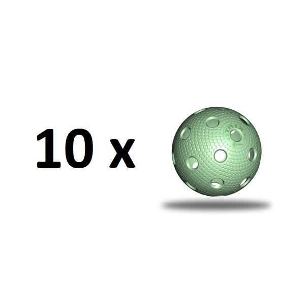Florbalová loptička TRIX IFF – pistaciová – 10 ks odhadovaná cena: 14 EUR
