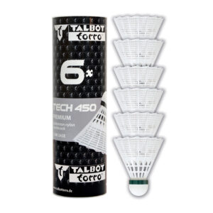 Bedmintonové loptičky TALBOT TORRO Tech 450 Slow 6ks – biele odhadovaná cena: 13 EUR