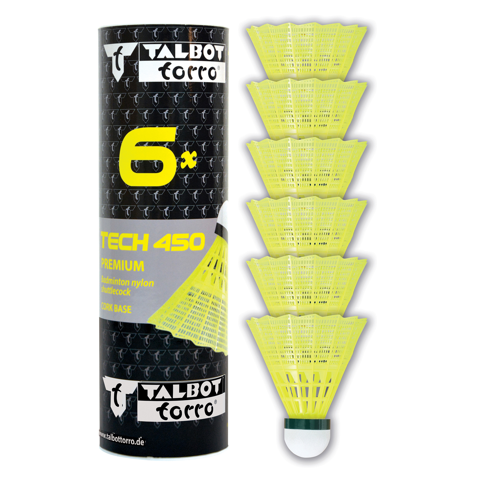 Bedmintonové loptičky TALBOT TORRO Tech 450 Slow 6ks – žlté odhadovaná cena: 13 EUR