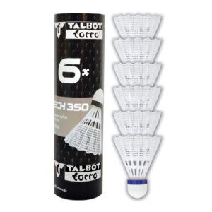 Bedmintonové loptičky TALBOT TORRO Tech 350 Medium 6ks – biele odhadovaná cena: 10.8 EUR