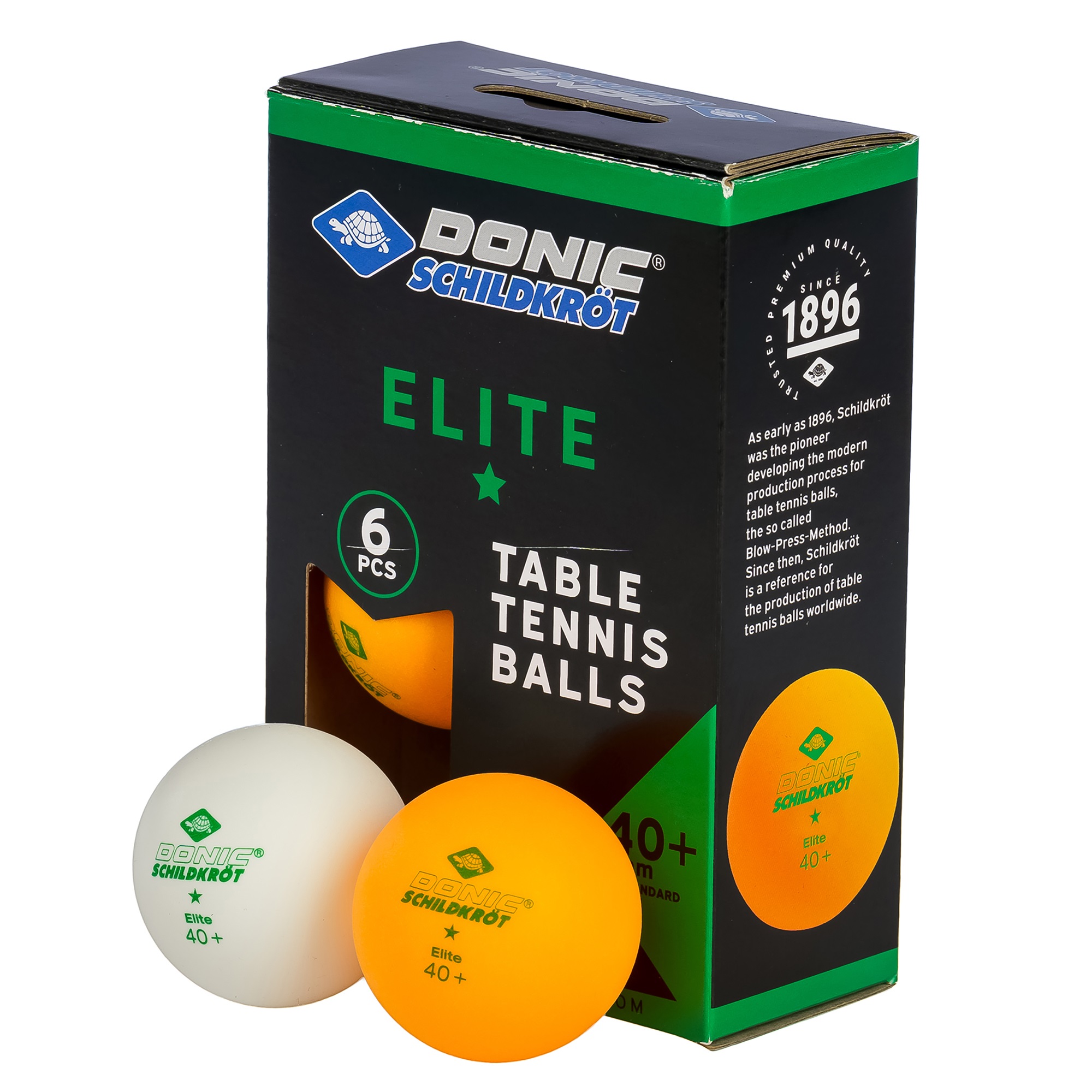 Loptičky na stolný tenis DONIC Elite TT-Ball * 6ks – biele a oranžové odhadovaná cena: 4.3 EUR
