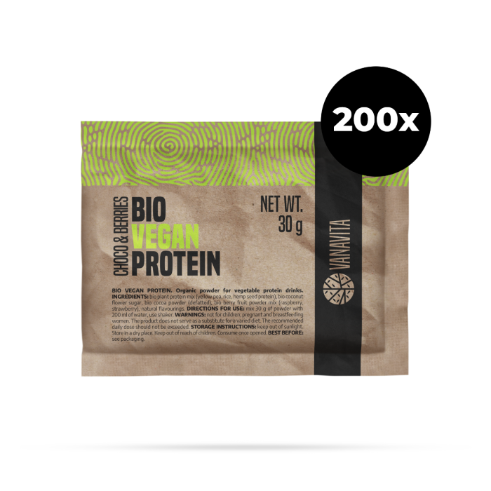 VanaVita Vzorka Bio Vegan Protein čokoláda & bobule odhadovaná cena: 342 EUR