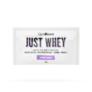 GymBeam Vzorka Just Whey čučoriedkový jogurt odhadovaná cena: 1.3 EUR