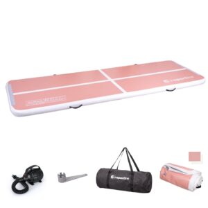 Airtrack inSPORTline Airstunt 400x100x10 cm korálová ružová s elektrickou pumpou odhadovaná cena: 199.9 EUR