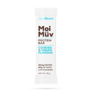 Gymbeam MoiMüv Protein Bar cookies & cream odhadovaná cena: 1.95 EUR