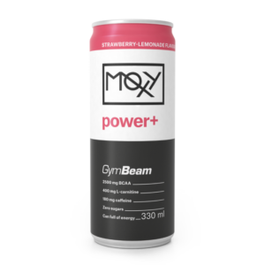 GymBeam MOXY power+ Energy Drink 330 ml jahodová limonáda odhadovaná cena: 1.2 EUR