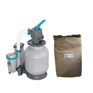 Akčný set – piesková filtrácia BESTWAY Expert Evo prietok 8.327 l/h + filtračný piesok 25 kg odhadovaná cena: 122.5 EUR