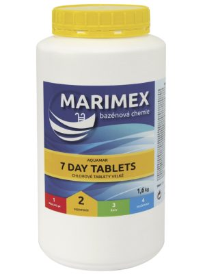 Bazénová chémia MARIMEX 7day tablets 1,6 kg odhadovaná cena: 20.3 EUR