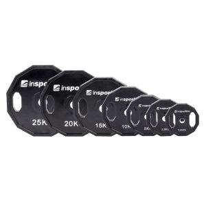 Sada 2x7ks pogumovaných kotúčov inSPORTline Ruberton 2x 1,25-25 kg 30 mm odhadovaná cena: 479.9 EUR